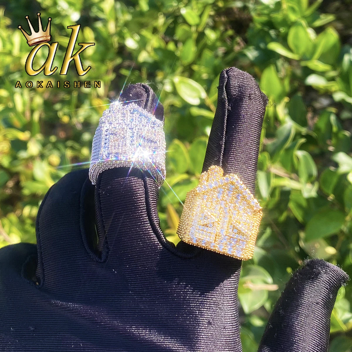 Aokaishen Iced Out Ring for Men Real Copper Gold Plated 5A Cubic Zirconia Hip Hop Jewelry
Aokaishen Iced Out Ring for Men Real Copper Gold Plated 5A Cubic Zirconia Hip Hop Jewelry