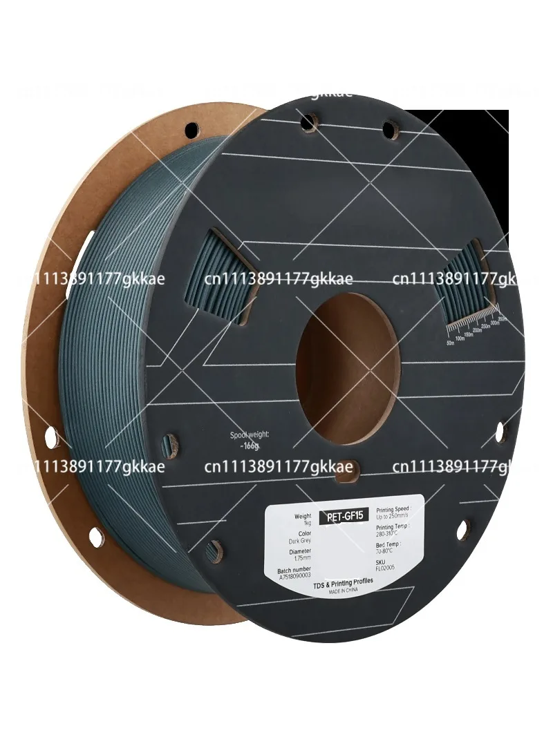 PET-GF15 1.75mm 1000g black PET GF
PET-GF15 1.75mm 1000g black PET GF
