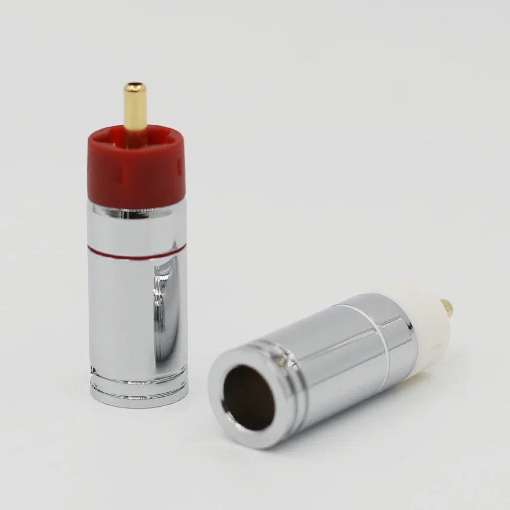4pcs High Quality Hifi DIY 9mm Silver plated or Gold Plated Brass RCA Plug Connectors rca
4pcs High Quality Hifi DIY 9mm Silver plated or Gold Plated Brass RCA Plug Connectors rca