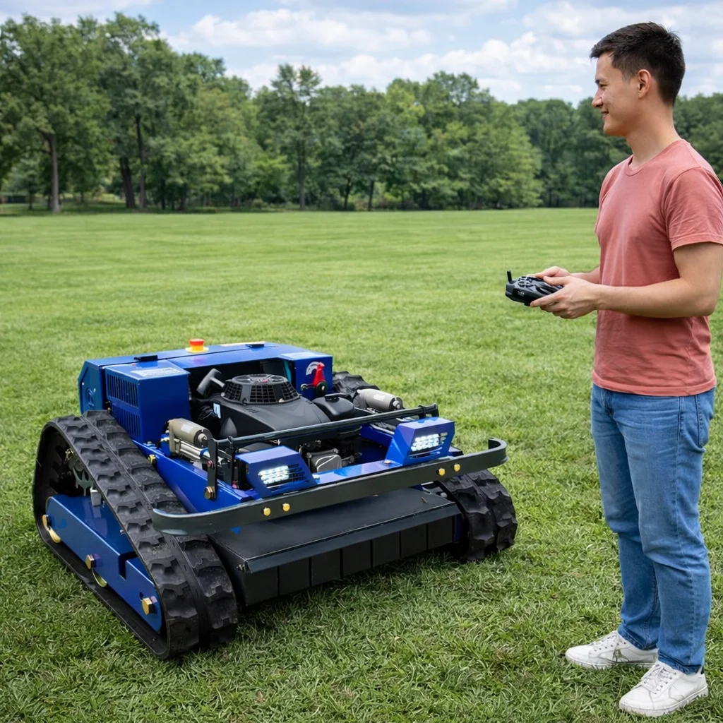 Автоматическая газонокосилка на гусеничном ходу с индивидуальной настройкой - 550 мм, 4-тактная, промышленного класса, многофункциональная, с дистанционным управлением, для улицы
Автоматическая газонокосилка на гусеничном ходу с индивидуальной настройкой - 550 мм, 4-тактная, промышленного класса, многофункциональная, с дистанционным управлением, для улицы