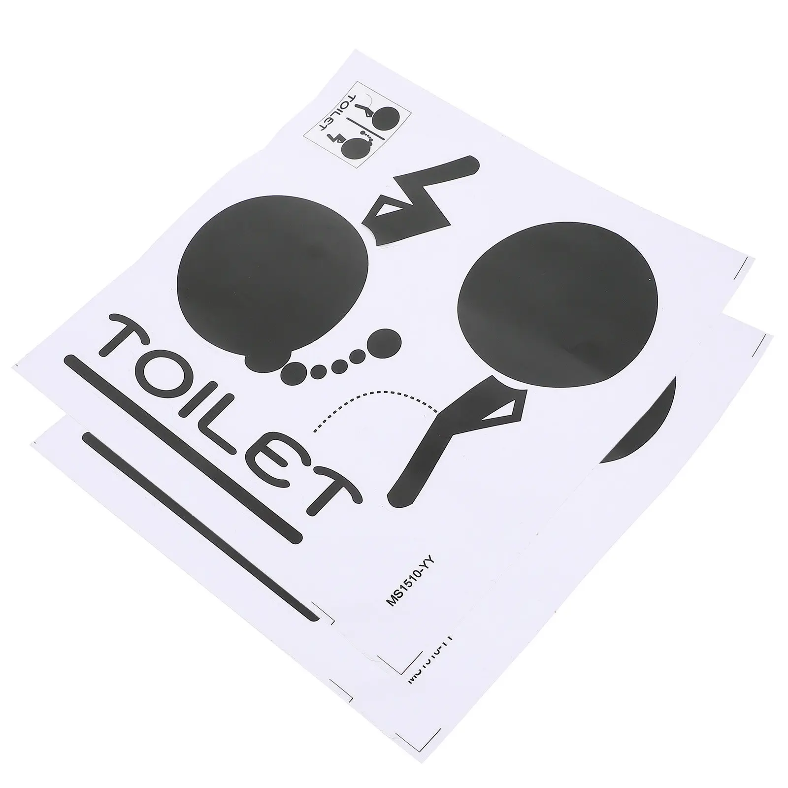 2pcs Toilet Decal Stickers Adhesive Bathroom Decor Signs PVC Wall Stickers for Living Room Smooth Surface Decoration
2pcs Toilet Decal Stickers Adhesive Bathroom Decor Signs PVC Wall Stickers for Living Room Smooth Surface Decoration