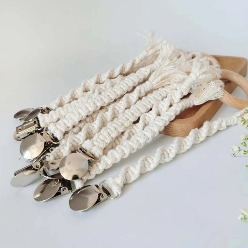 Pacifier Clip for Boys & Girls Handmade Braided Cotton Pacifier Holder with Clip Baby Shower- Birthday Christmas
Pacifier Clip for Boys & Girls Handmade Braided Cotton Pacifier Holder with Clip Baby Shower- Birthday Christmas