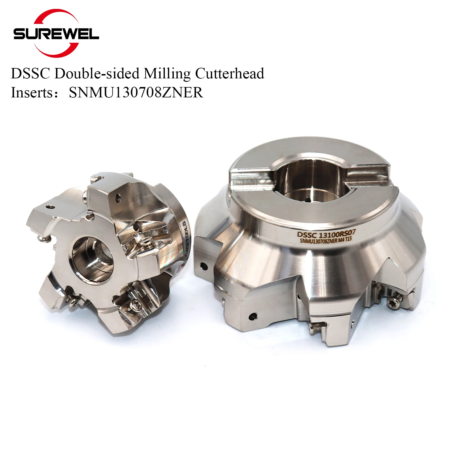 SUREWEL DSSC Double-sided Milling Cutterhead CNC Hexagonal Heavy Cutting Milling Cutter head For SNMU130708ZNER Inserts
SUREWEL DSSC Double-sided Milling Cutterhead CNC Hexagonal Heavy Cutting Milling Cutter head For SNMU130708ZNER Inserts