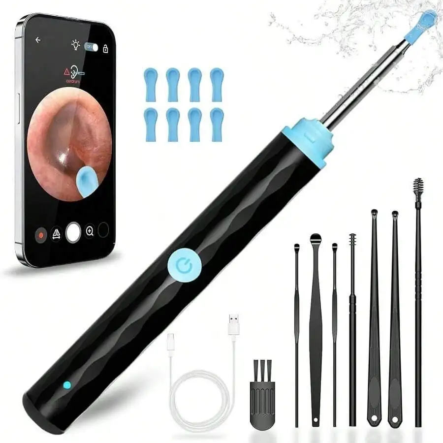 GSYY Ear Removal Tool With Built-In 1296P Camera For And Ea Eaing Includes 9 Ear Ts And 8 Tradinal Tools Cpatible With Hone Ad Android Deces Ideal For He And Travel Use
GSYY Ear Removal Tool With Built-In 1296P Camera For And Ea Eaing Includes 9 Ear Ts And 8 Tradinal Tools Cpatible With Hone Ad Android Deces Ideal For He And Travel Use