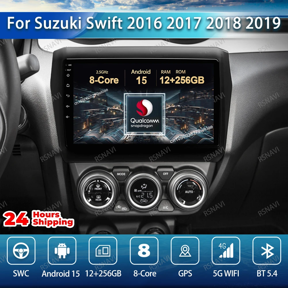 Android 15 Car Radio For Suzuki Swift 2016 2017 2018-2021 Viedo Player QLED Snapdragon 8 Core NO 2DIN Multimedia 9/10 Inch AUTO
Android 15 Car Radio For Suzuki Swift 2016 2017 2018-2021 Viedo Player QLED Snapdragon 8 Core NO 2DIN Multimedia 9/10 Inch AUTO