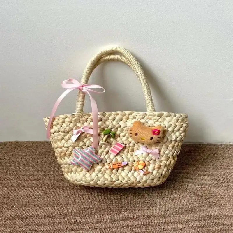 Новинка, милый рюкзак Hellokitty, милая мультяшная кукла, летняя пляжная сумка-тоут, Женская корзина для овощей, подарок на день рождения для девочек
Новинка, милый рюкзак Hellokitty, милая мультяшная кукла, летняя пляжная сумка-тоут, Женская корзина для овощей, подарок на день рождения для девочек
