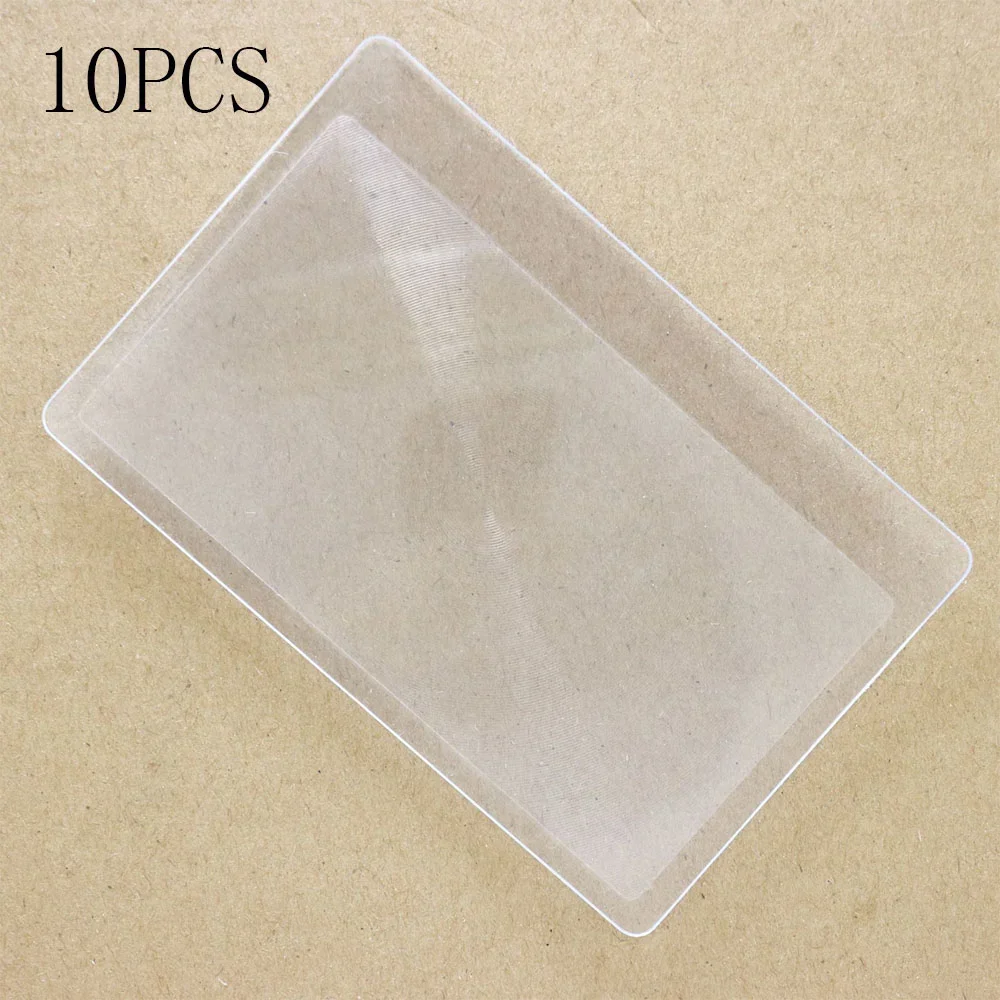5/10 PCS Magnifiers Card Shape 3X Transparent Magnifier Magnification Magnifying LENS Handheld Portable 85x55mm PVC Magnifier
5/10 PCS Magnifiers Card Shape 3X Transparent Magnifier Magnification Magnifying LENS Handheld Portable 85x55mm PVC Magnifier