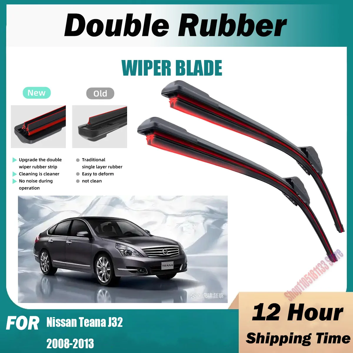 Double Rubber Car Wiper Blades For Nissan Teana J32 2008-2013 Front Windscreen Windshield Rubber Car Accessories 2012 2013
Double Rubber Car Wiper Blades For Nissan Teana J32 2008-2013 Front Windscreen Windshield Rubber Car Accessories 2012 2013