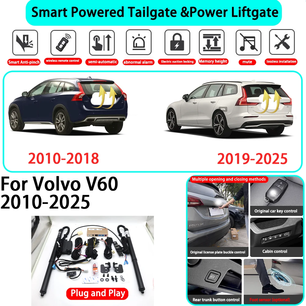for Volvo V60 2010-2025 OEM Smart Automatic Powered Tailgate Electric Power Tailgate Lift Kit Key Close
for Volvo V60 2010-2025 OEM Smart Automatic Powered Tailgate Electric Power Tailgate Lift Kit Key Close