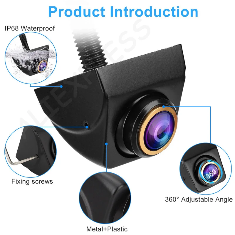 NewAHD 1920x1080P Car Rear View Camera 170° Fisheye Golden Lens Full HD Night Vision Vehicle Reversing Front Cameras
NewAHD 1920x1080P Car Rear View Camera 170° Fisheye Golden Lens Full HD Night Vision Vehicle Reversing Front Cameras