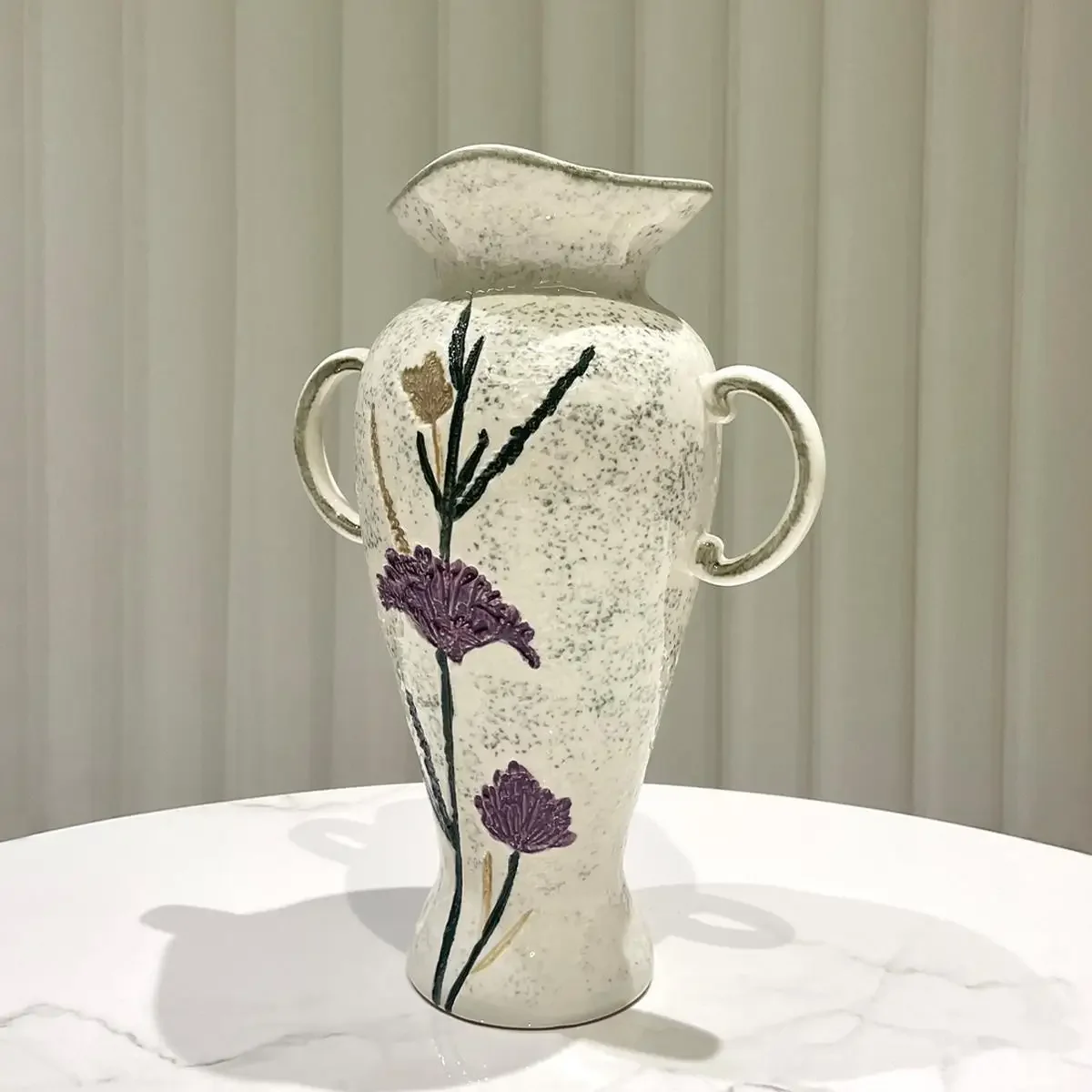 CL purple retro autumn grass and wood cylindrical vase, high-end simple texture flower arrangement vase
CL purple retro autumn grass and wood cylindrical vase, high-end simple texture flower arrangement vase