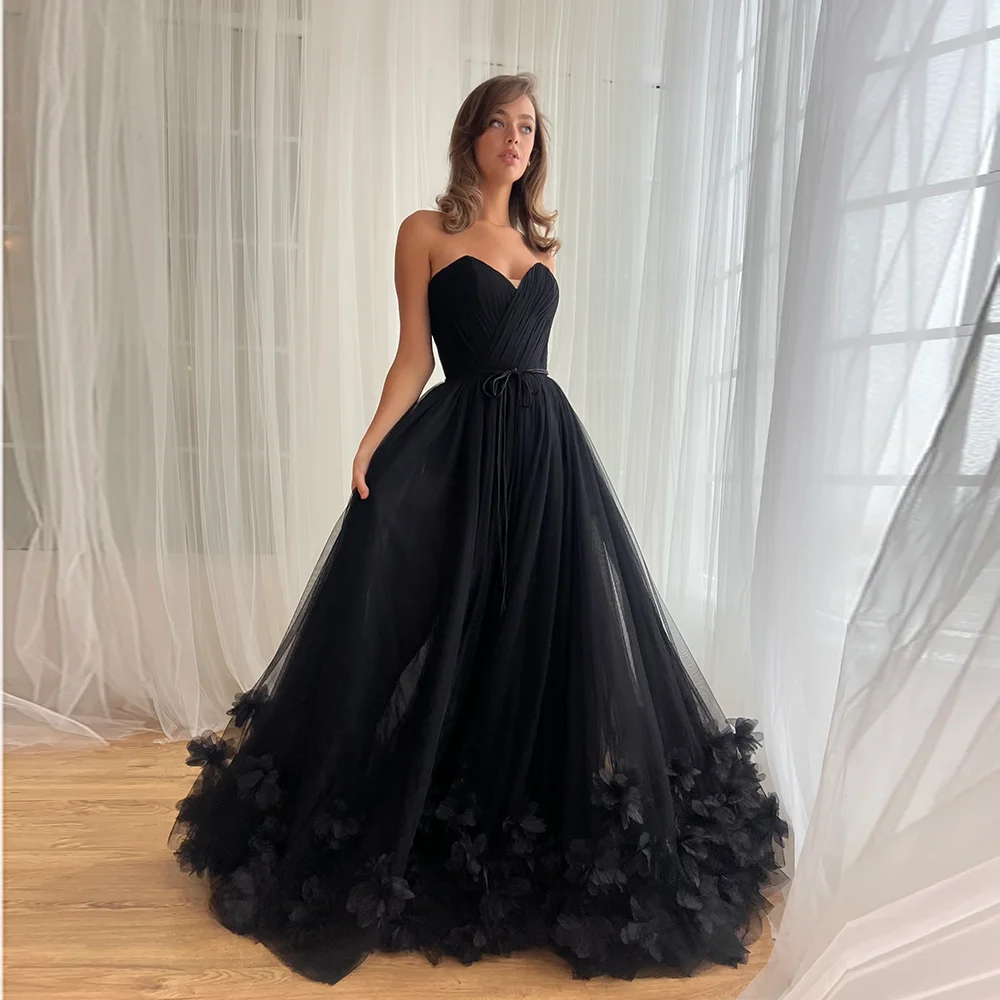 Graceful Off-Shoulder Tulle Pleated Prom Party Dress A-line Backless Court Prom Gown with Florals for Girls Customzied
Graceful Off-Shoulder Tulle Pleated Prom Party Dress A-line Backless Court Prom Gown with Florals for Girls Customzied