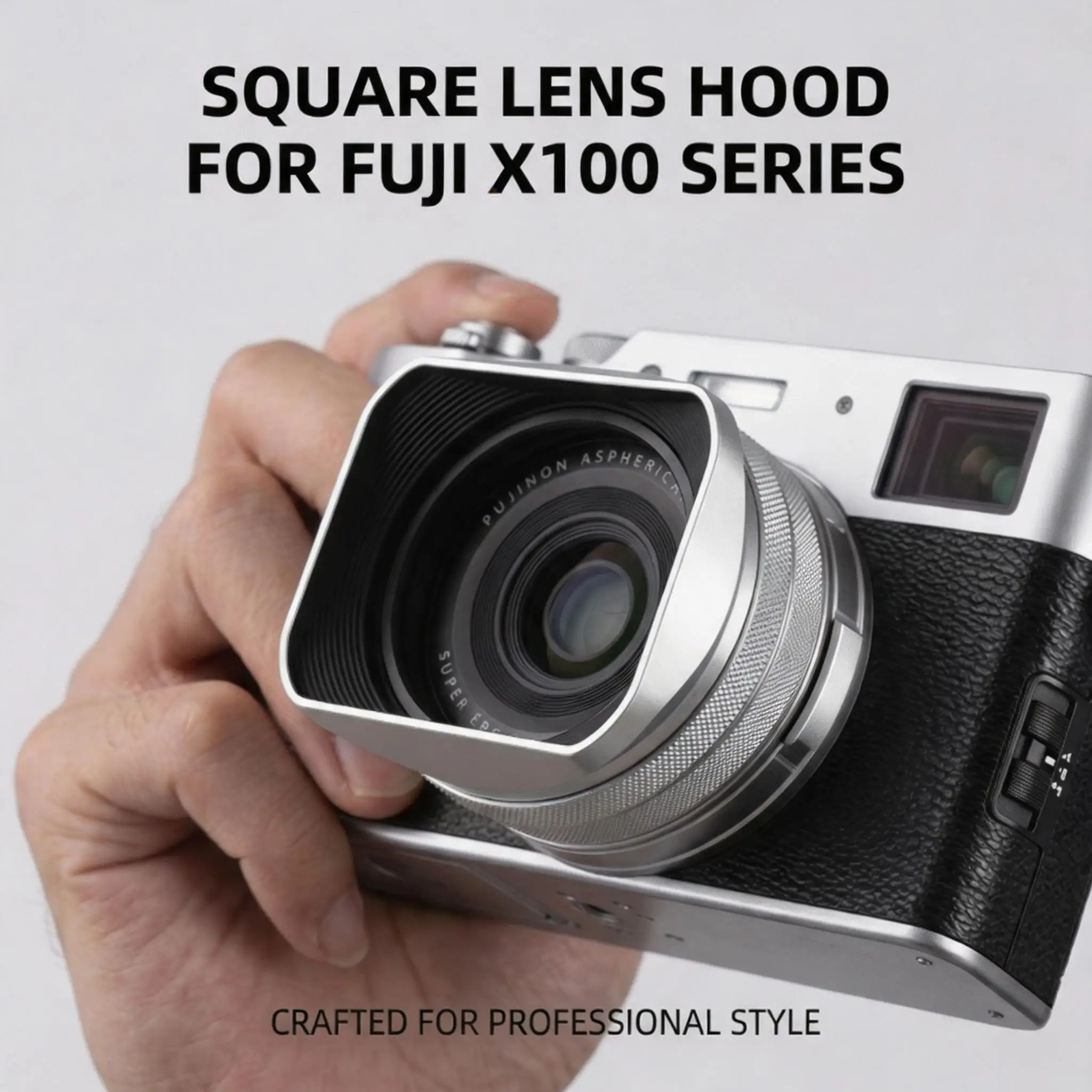 Square X100VI Shading Hood Compatible With Fujifilm X70 X100S X100T X100 X100F X100V Lens Filter Adapter Ring Metal Mount
Square X100VI Shading Hood Compatible With Fujifilm X70 X100S X100T X100 X100F X100V Lens Filter Adapter Ring Metal Mount
