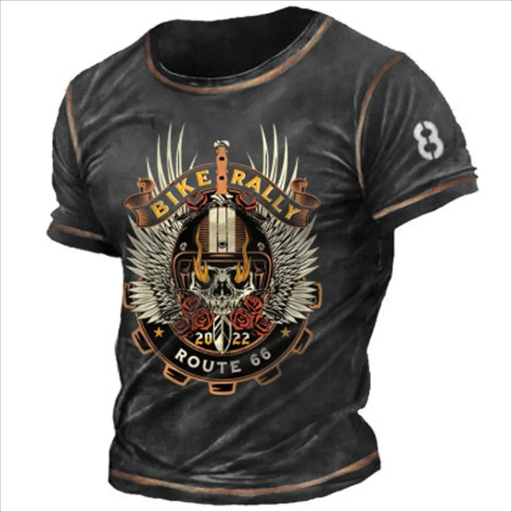 Retro Men's 3D Printed T-shirt Motorcycle Breathable Short Sleeved Top Bicycle 66 Way T-shirt Men's Clothing Camouflage
Retro Men's 3D Printed T-shirt Motorcycle Breathable Short Sleeved Top Bicycle 66 Way T-shirt Men's Clothing Camouflage