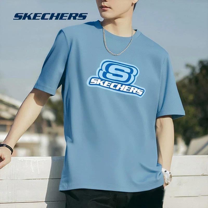 Skechers official short-sleeved T-shirt - Men's summer new style round-neck breathable sports casual wear L224U130-01P1
Skechers official short-sleeved T-shirt - Men's summer new style round-neck breathable sports casual wear L224U130-01P1