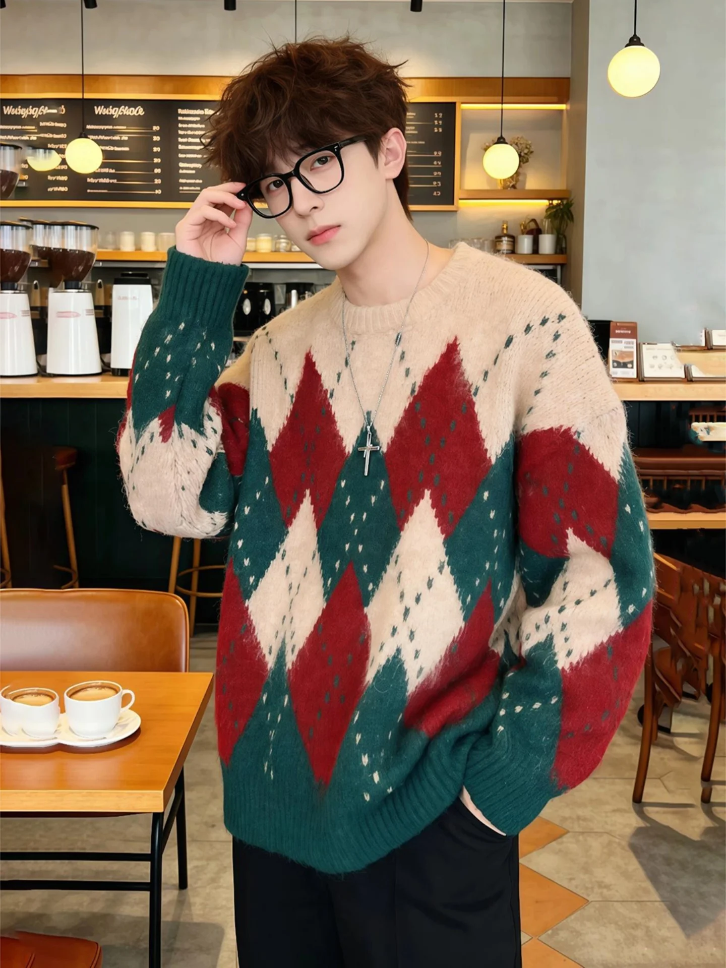 Cleanfit Cisas Knit Sweater Men's Winter Diamond Pattern Lazy Soft Knitted irt Casual Inner Wear Base Layer Top
Cleanfit Cisas Knit Sweater Men's Winter Diamond Pattern Lazy Soft Knitted irt Casual Inner Wear Base Layer Top