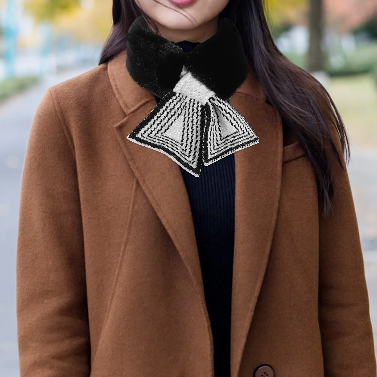 1pc Cross For Women Winter Knitted Neck Wrap Warm Furry Collar Scarf Cold-Proof Lightweight Soft Female Winter Scarf
1pc Cross For Women Winter Knitted Neck Wrap Warm Furry Collar Scarf Cold-Proof Lightweight Soft Female Winter Scarf