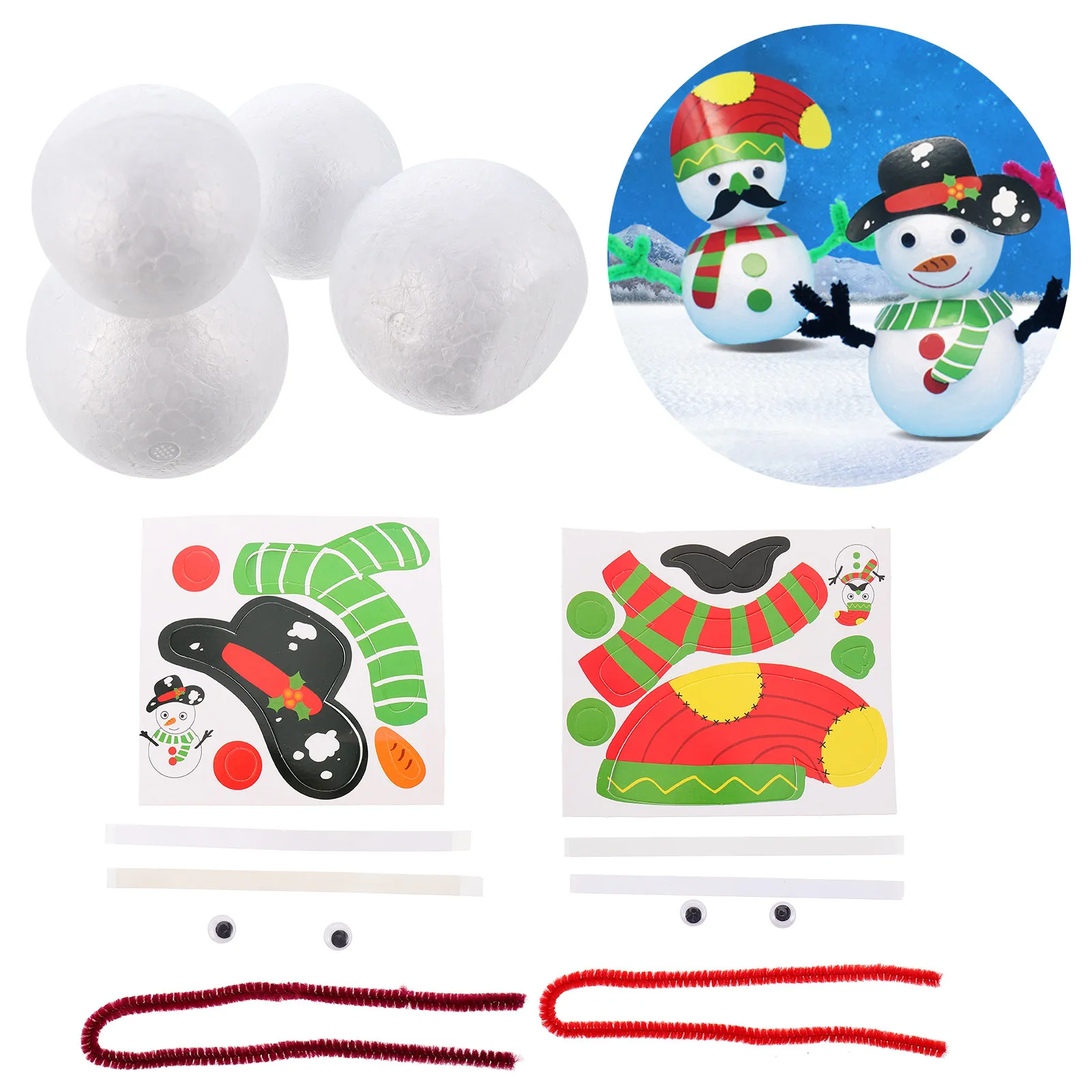 2 set Snowman Stickers Detachable Christmas Decoration Diy Xmas Decor For Kids Family Activities Fine Motor Skills Learning
2 set Snowman Stickers Detachable Christmas Decoration Diy Xmas Decor For Kids Family Activities Fine Motor Skills Learning