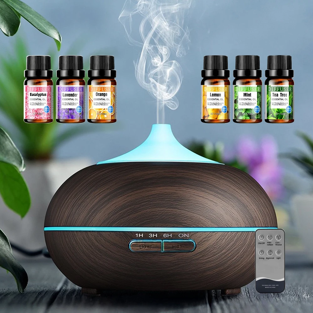 Essential Oil Diffuser 550ml Ultrasonic Aromatherapy Humidifier with Auto Shut Off, 4 Timers, for Home, Bedroom, Living Room
Essential Oil Diffuser 550ml Ultrasonic Aromatherapy Humidifier with Auto Shut Off, 4 Timers, for Home, Bedroom, Living Room