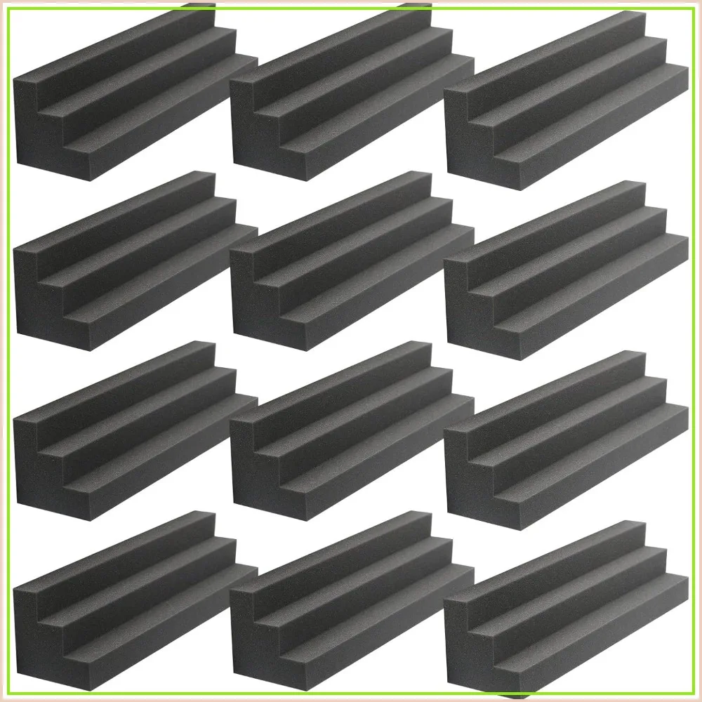 Acoustic Foam Panels 12"x3"x3" Bass Traps, Sound Proofing for Studio, Home Theater
Acoustic Foam Panels 12"x3"x3" Bass Traps, Sound Proofing for Studio, Home Theater