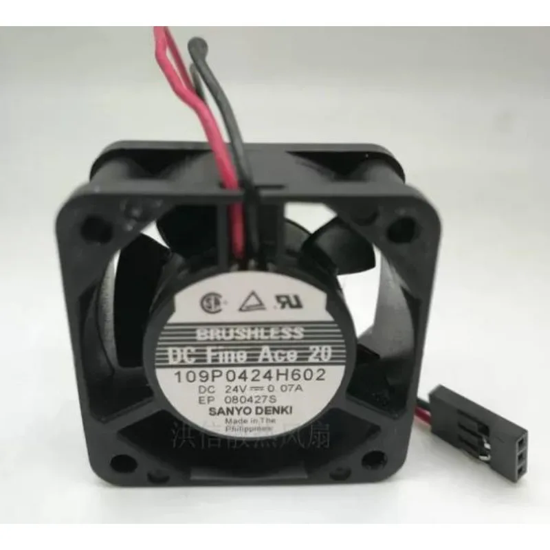 Original New Fan for Sanyo 4020 109P0424H602 DC24V 0.07A Cooling Fan 4cm 40 * 40 * 20MM
Original New Fan for Sanyo 4020 109P0424H602 DC24V 0.07A Cooling Fan 4cm 40 * 40 * 20MM