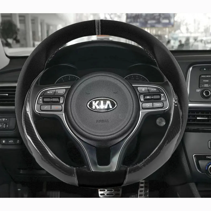 Leather Car Steering Wheel Cover For KIA K5 2013 2014 2015 2016 2017 2018 2019 2020 2021 2022 2023 2024 2025 Car Accessories
Leather Car Steering Wheel Cover For KIA K5 2013 2014 2015 2016 2017 2018 2019 2020 2021 2022 2023 2024 2025 Car Accessories