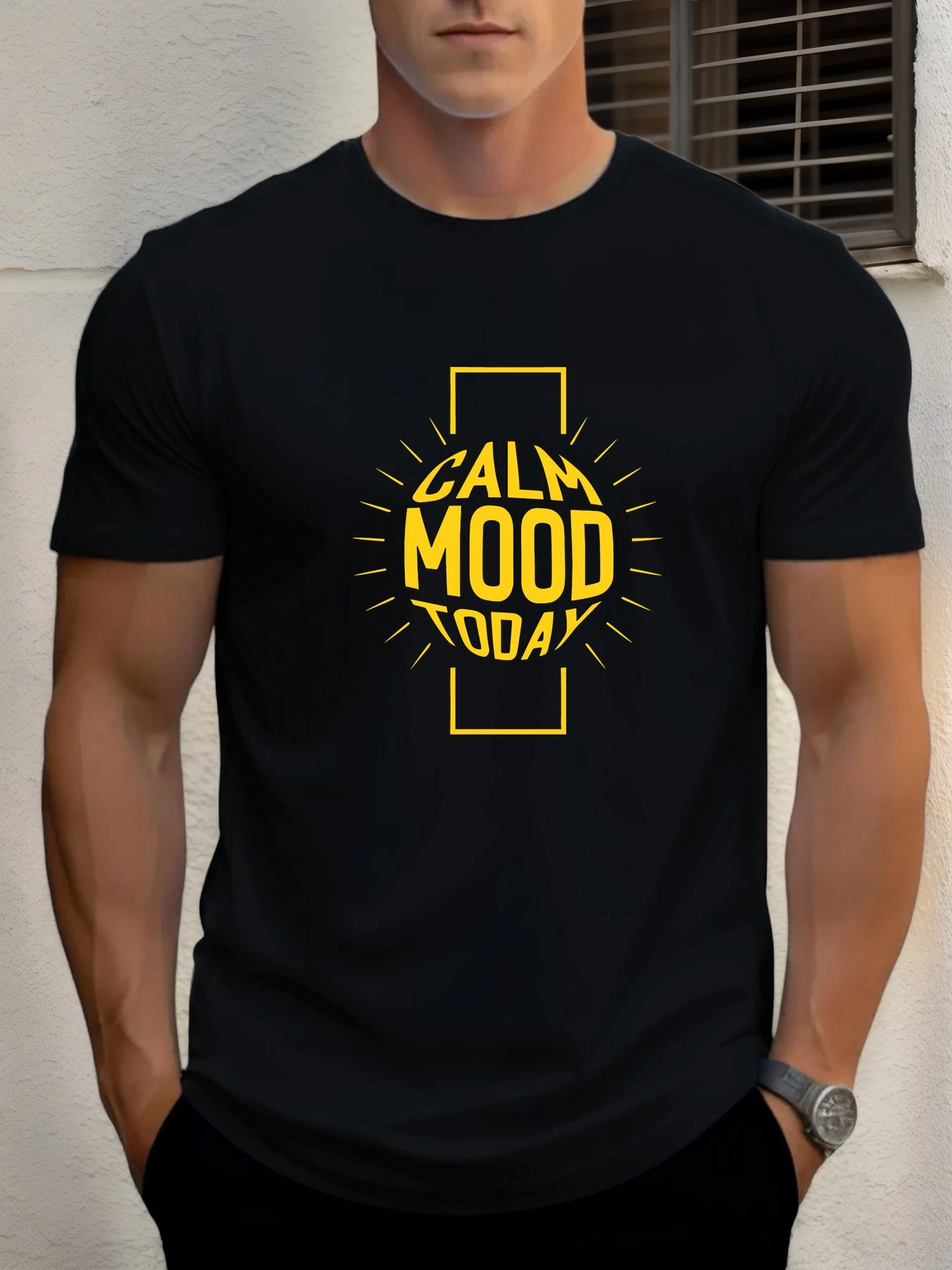 T Shirts For Man CALM MOOD TODAY 100% Cotton Graphic Printing Summer Round Neck T-Shirt Casual Breathable Street Style Daily Top
T Shirts For Man CALM MOOD TODAY 100% Cotton Graphic Printing Summer Round Neck T-Shirt Casual Breathable Street Style Daily Top