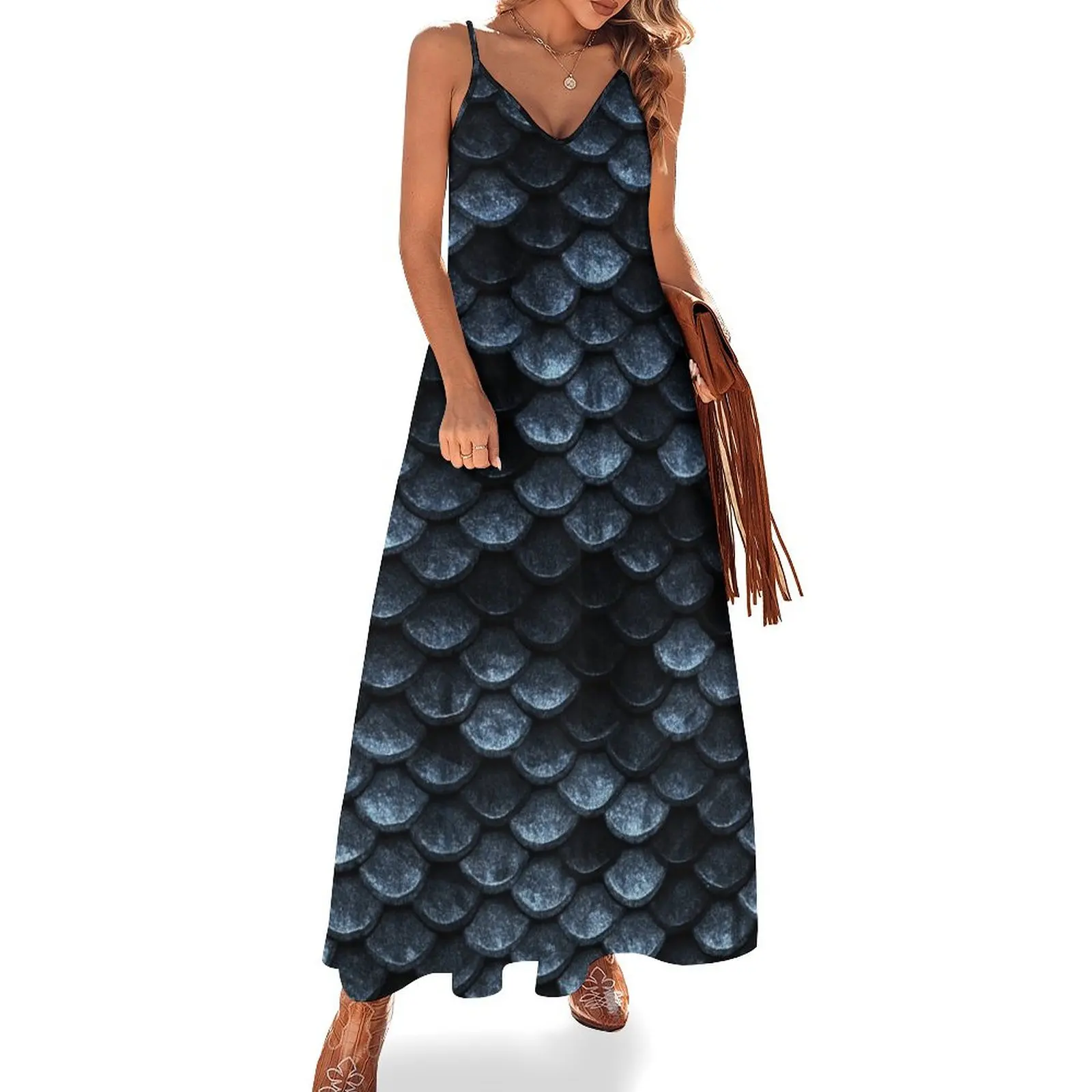 Mermaid Fish Scales Deep Shade of Blues Sleeveless Dress Women's summer suit dress party night
Mermaid Fish Scales Deep Shade of Blues Sleeveless Dress Women's summer suit dress party night