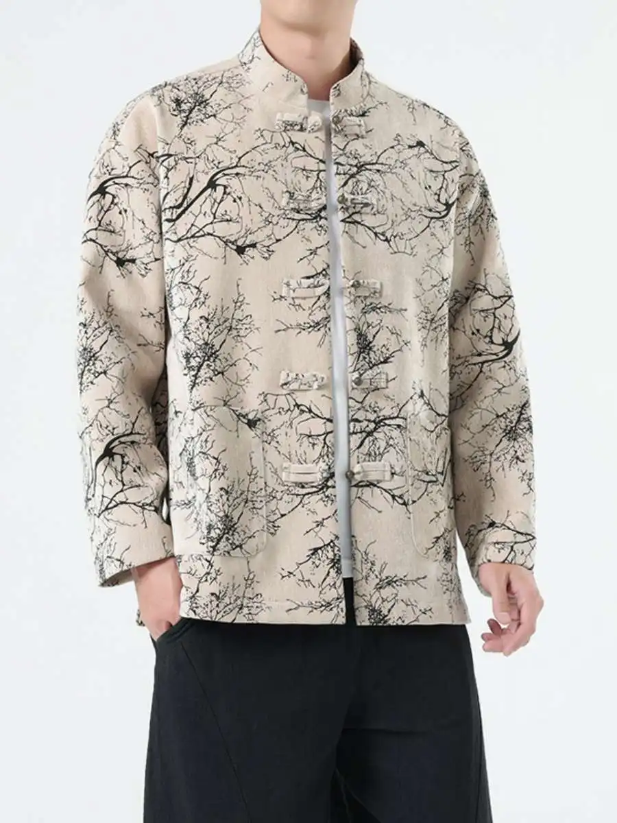 New Style Men's Oversized Jacket with Embroidery And Button Chinese Traditional Fashion Loose Fit Casual Hanfu Coat
New Style Men's Oversized Jacket with Embroidery And Button Chinese Traditional Fashion Loose Fit Casual Hanfu Coat
