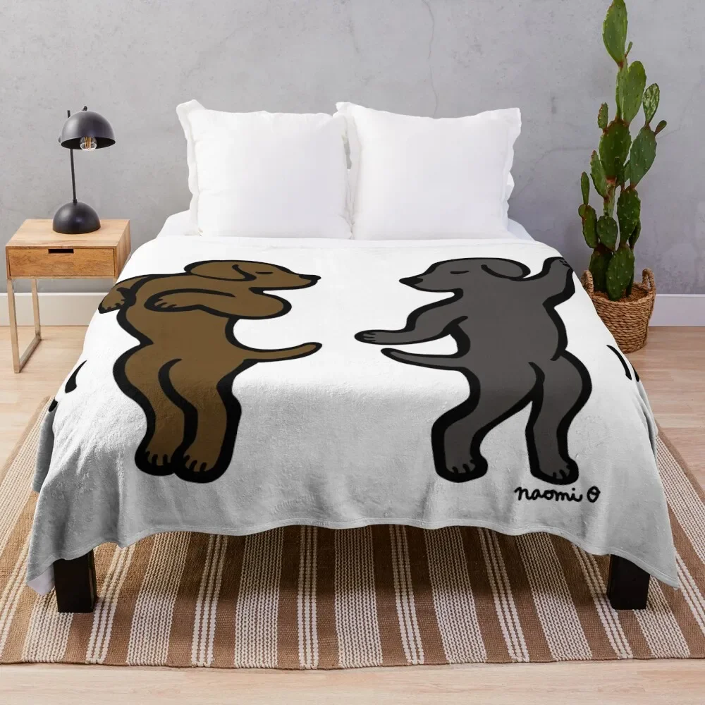 Dance Black Labrador and Chocolate Labrador Throw Blanket Faux Fur Soft Warm Blanket for Bed
Dance Black Labrador and Chocolate Labrador Throw Blanket Faux Fur Soft Warm Blanket for Bed