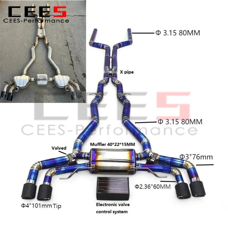 cees Catback Exhaust for BMW M5 F90 4.4T 2018-2023 High Performance Exhaust System Exhaust Muffler
cees Catback Exhaust for BMW M5 F90 4.4T 2018-2023 High Performance Exhaust System Exhaust Muffler