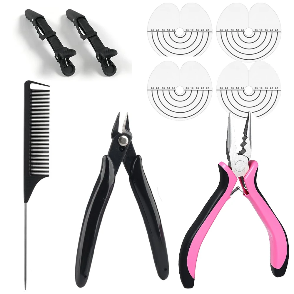 Hair Extension Tool Kit for Tip Hair Tool Hair Extension Heat Protector Shield Guards Fusion Bond Crusher Wand for Flat Tip
Hair Extension Tool Kit for Tip Hair Tool Hair Extension Heat Protector Shield Guards Fusion Bond Crusher Wand for Flat Tip