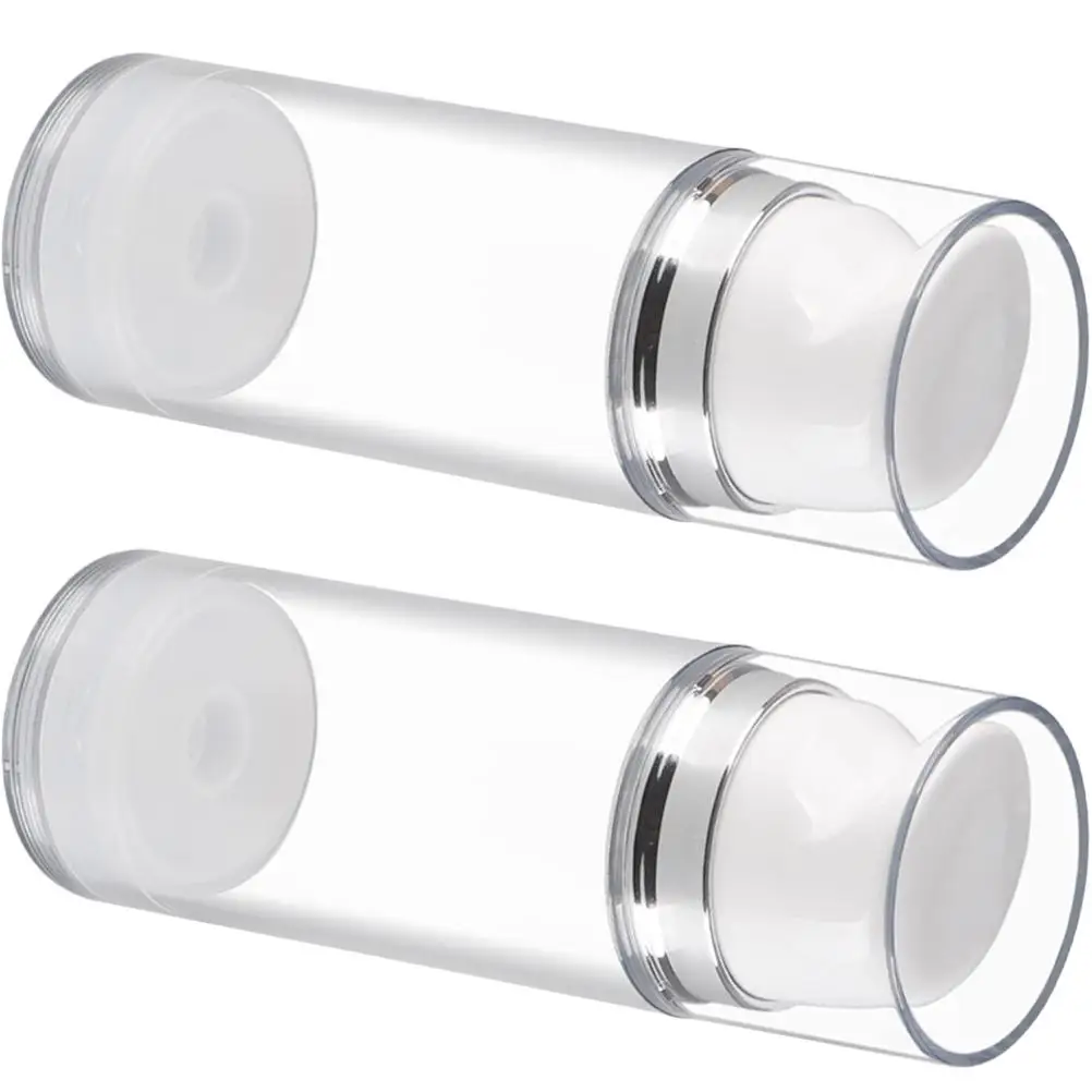 2pcs 50ml Airless Pump Lotion Bottles Empty Containers Travel Refillable Face Cream Hand Shampoo Storage
2pcs 50ml Airless Pump Lotion Bottles Empty Containers Travel Refillable Face Cream Hand Shampoo Storage