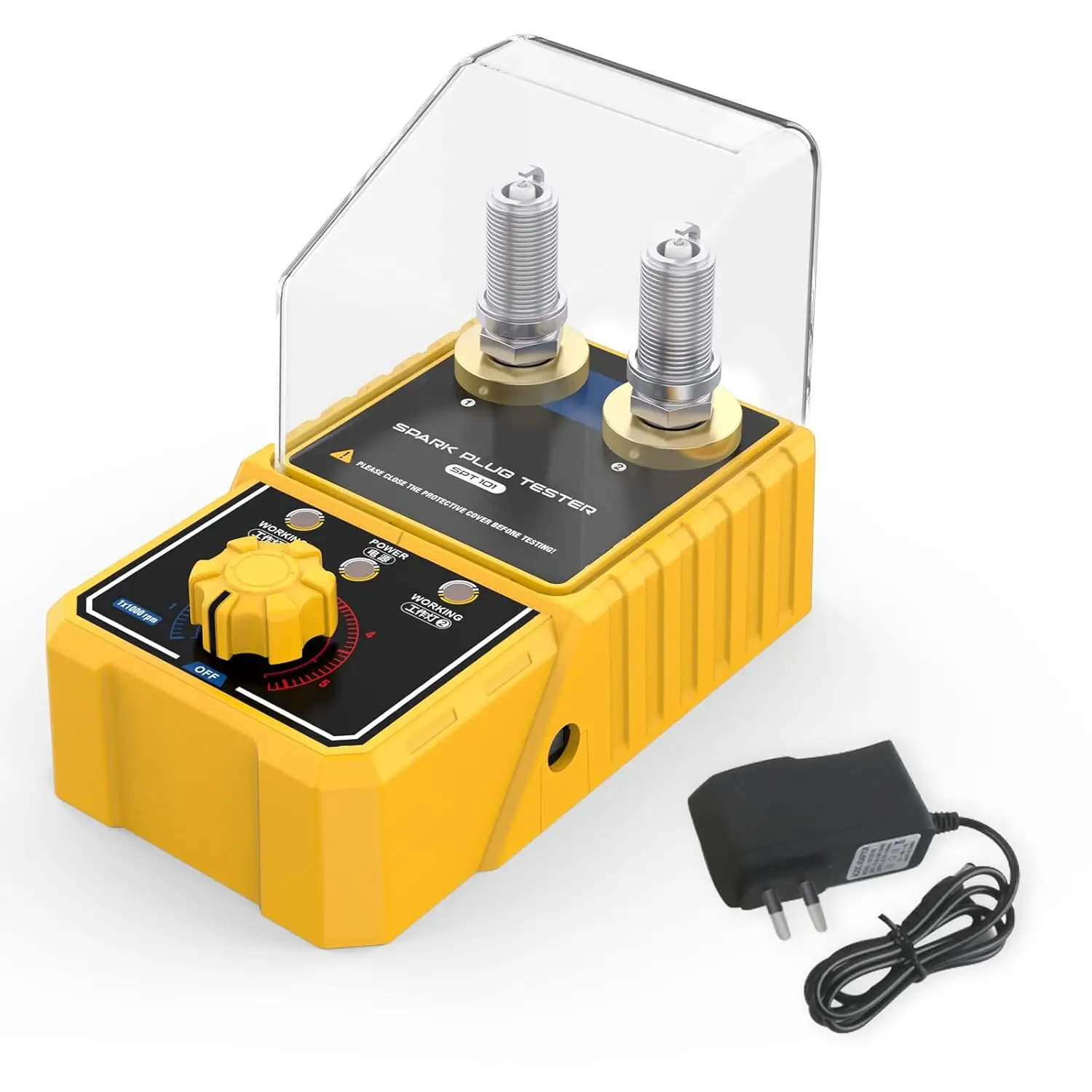 Тестер свечей зажигания 0-6000 об/мин, два отверстия, для бензиновых автомобилей 12 В, с защитной крышкой
Тестер свечей зажигания 0-6000 об/мин, два отверстия, для бензиновых автомобилей 12 В, с защитной крышкой