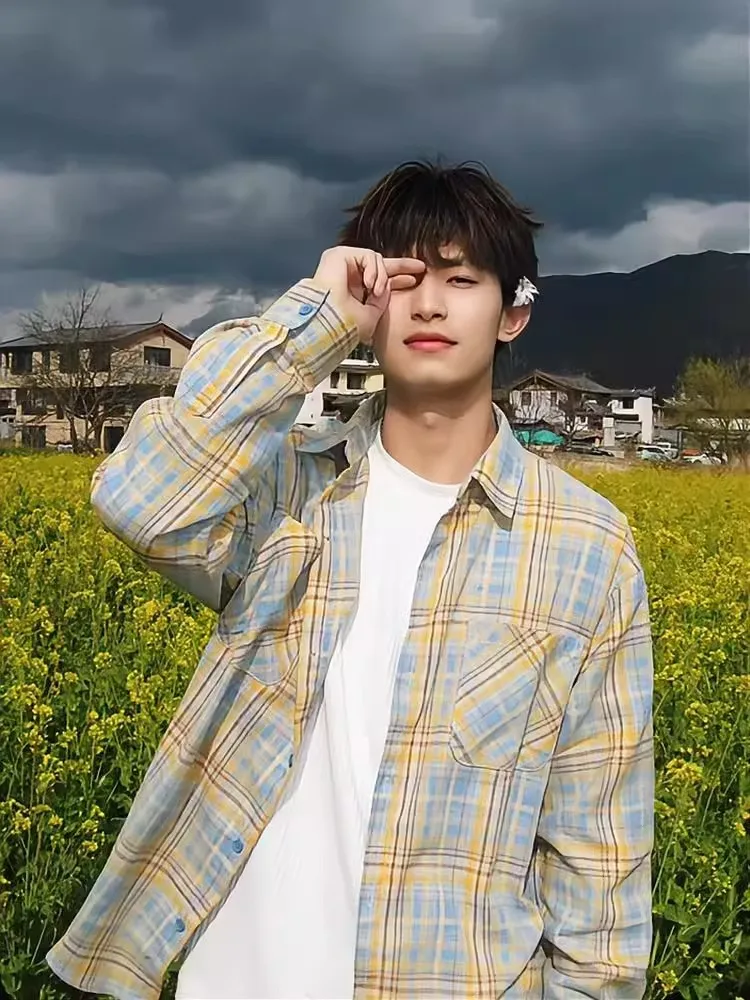 Blue And Yellow Plaid Long Sve irt Men's Spring Season Retro Japanese Sle Youthful Feeling Loose Fit irt Thin Outerwear
Blue And Yellow Plaid Long Sve irt Men's Spring Season Retro Japanese Sle Youthful Feeling Loose Fit irt Thin Outerwear