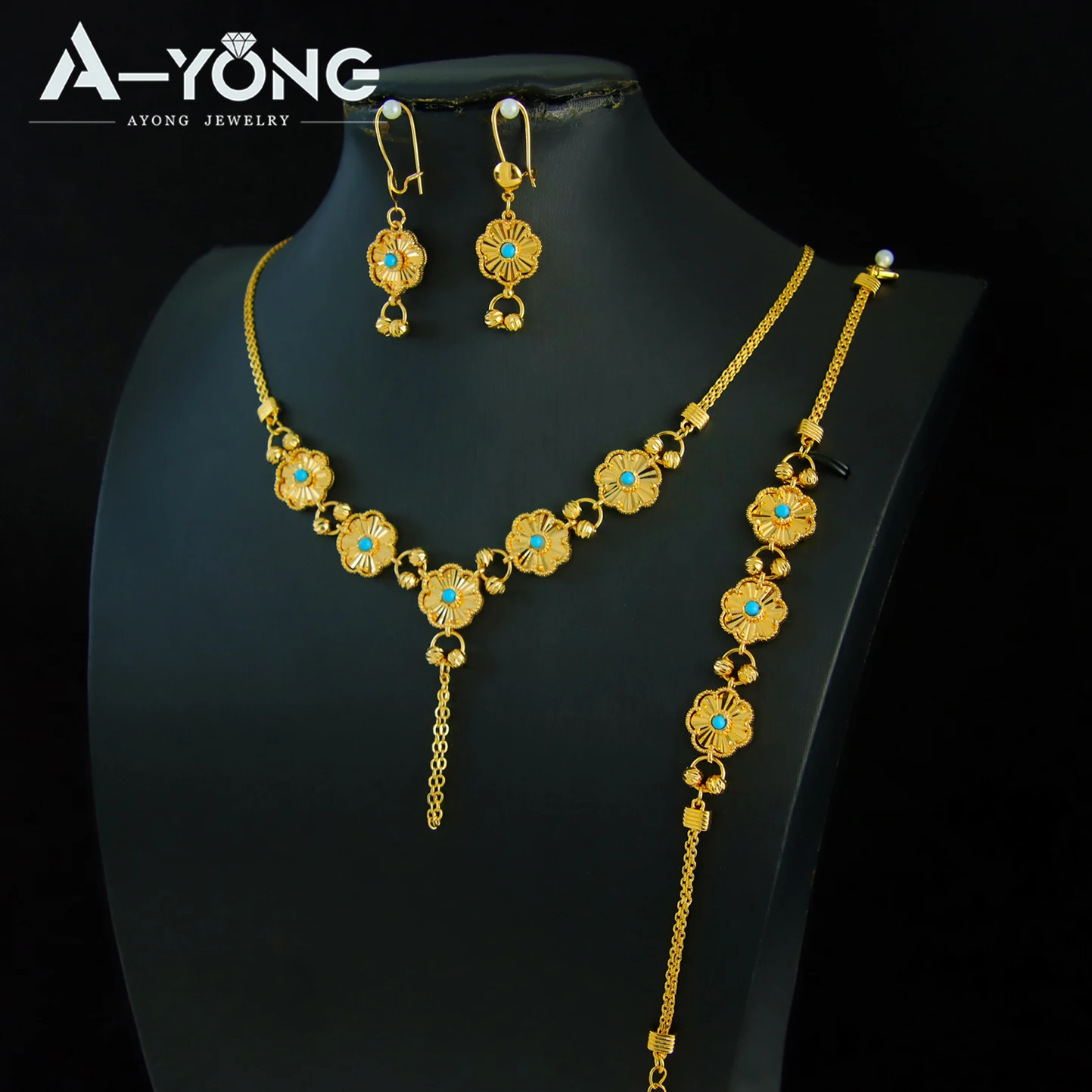 Luxury Ethiopian Gold Wedding Jewelry Set 21k Gold Plated Arabic Design Necklace Bracelet Earrings Dubai Islamic Bridal Jewellry
Luxury Ethiopian Gold Wedding Jewelry Set 21k Gold Plated Arabic Design Necklace Bracelet Earrings Dubai Islamic Bridal Jewellry