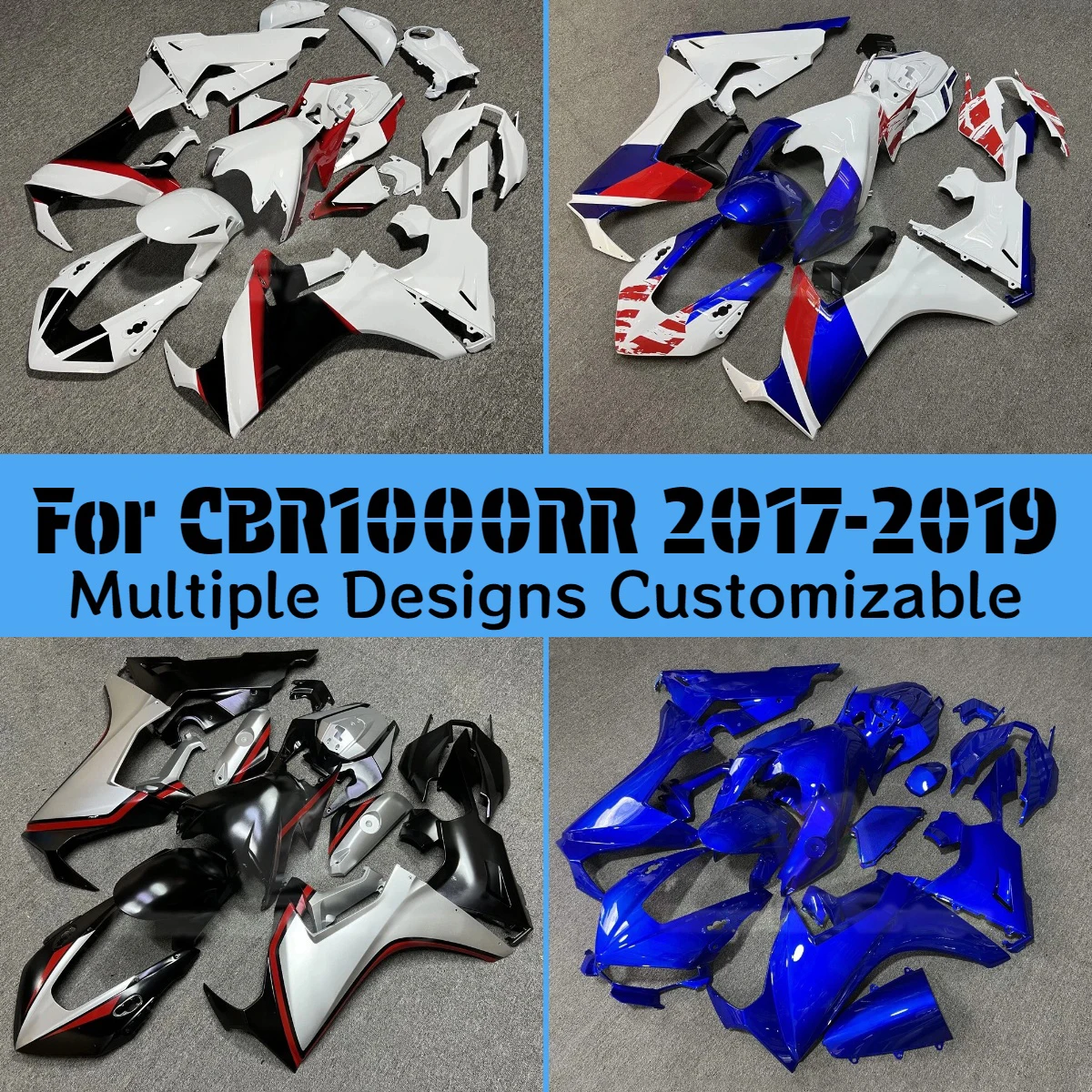 For HONDA CBR 1000RR 2017-2019 Motorcycle Fairing Kit CBR1000RR 17-19 Customizable Injection Fairings
For HONDA CBR 1000RR 2017-2019 Motorcycle Fairing Kit CBR1000RR 17-19 Customizable Injection Fairings