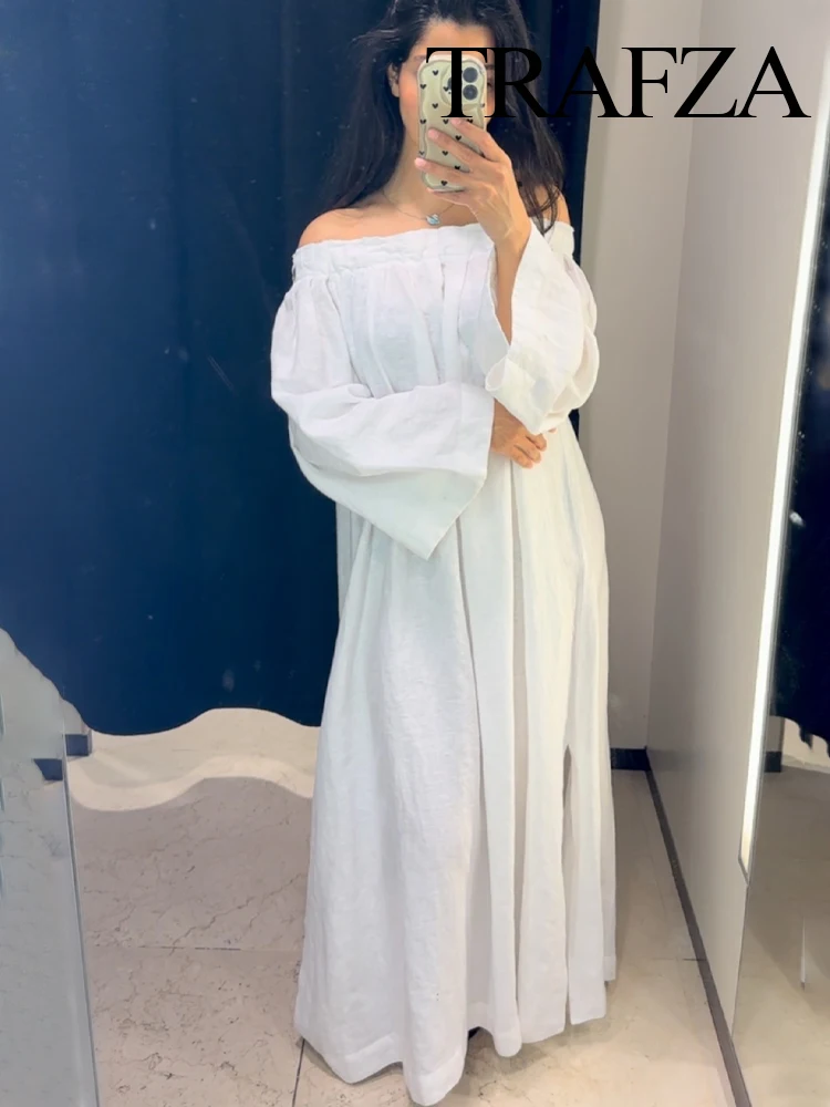 HH 2025 Summer Woman Long-Sleeved Beach Party Dress Female Solid One-Length Shoulder Wrinkles Decorate Slim Long Dress
HH 2025 Summer Woman Long-Sleeved Beach Party Dress Female Solid One-Length Shoulder Wrinkles Decorate Slim Long Dress