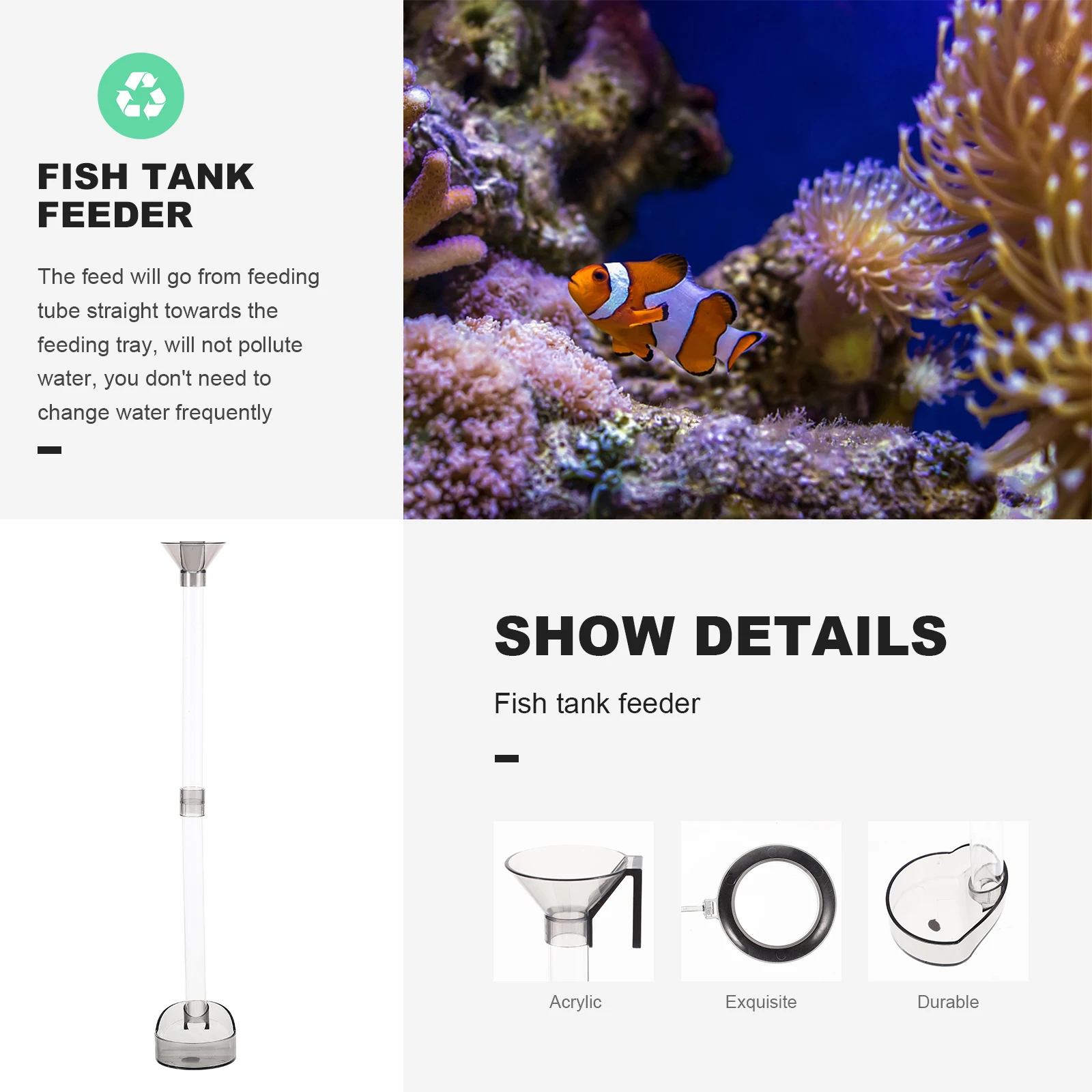 4pcs Fish Tank Feeding Tube Acrylic Shrimp Feeder For Crystal Red Cherry Dwarf Shrimp Tanks Space Saving Aquarium Supplies
4pcs Fish Tank Feeding Tube Acrylic Shrimp Feeder For Crystal Red Cherry Dwarf Shrimp Tanks Space Saving Aquarium Supplies
