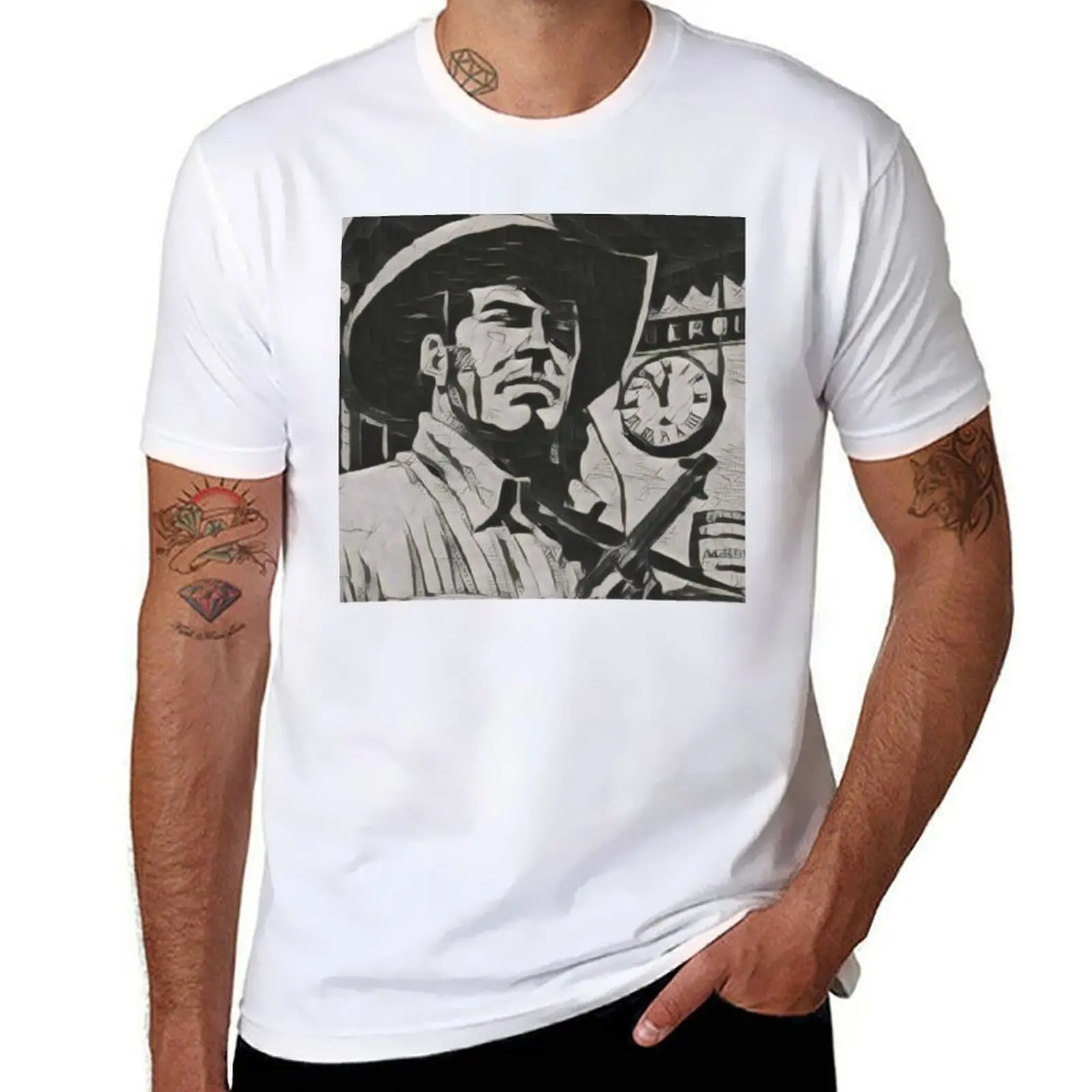 Tex Willer Artistic Illustration Guernica Style T-Shirt t shirts for man cotton soft t shirt man luxury T-Shirt
Tex Willer Artistic Illustration Guernica Style T-Shirt t shirts for man cotton soft t shirt man luxury T-Shirt