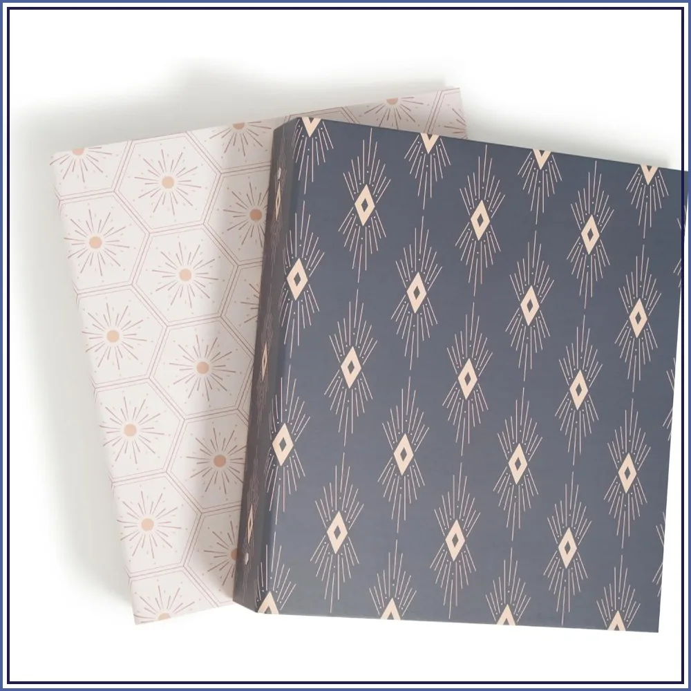 Set of 2 Fashion Binders, Celestial Boho Prints, Silver O-Rings, 2" Capacity
Set of 2 Fashion Binders, Celestial Boho Prints, Silver O-Rings, 2" Capacity