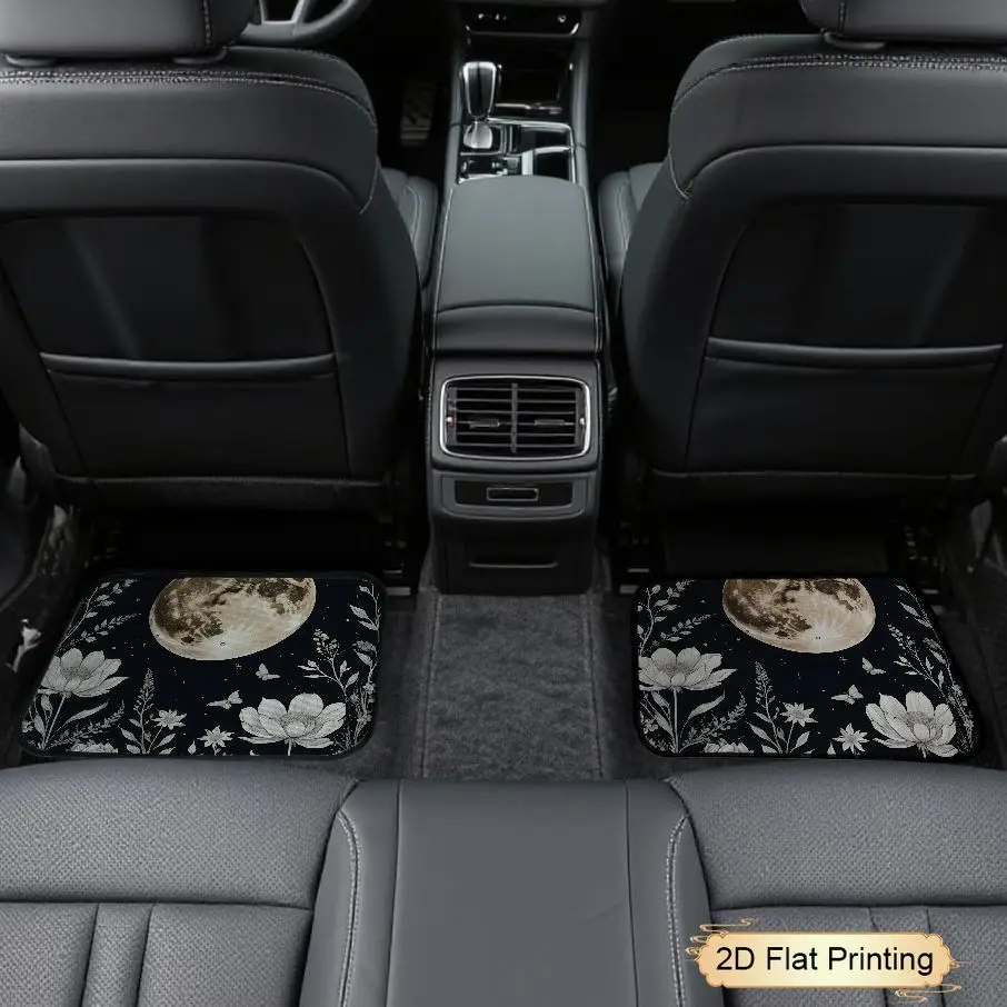 4pcs Car Floor Mats Moon And Floral Design Universal Fit Car Floor Mats Car Accessories Interior Decor 2D Flat Printing, 2D Flat JUYHGV
4pcs Car Floor Mats Moon And Floral Design Universal Fit Car Floor Mats Car Accessories Interior Decor 2D Flat Printing, 2D Flat JUYHGV
