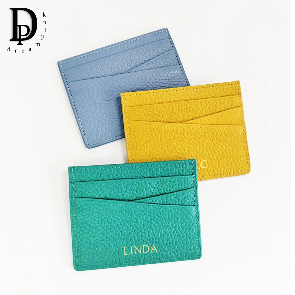 Luxury Custom Letters Credit Card Holder Personalize Name Genuine Leather Slim Wallet New Design DIY Women Men Gift Card Case
Luxury Custom Letters Credit Card Holder Personalize Name Genuine Leather Slim Wallet New Design DIY Women Men Gift Card Case