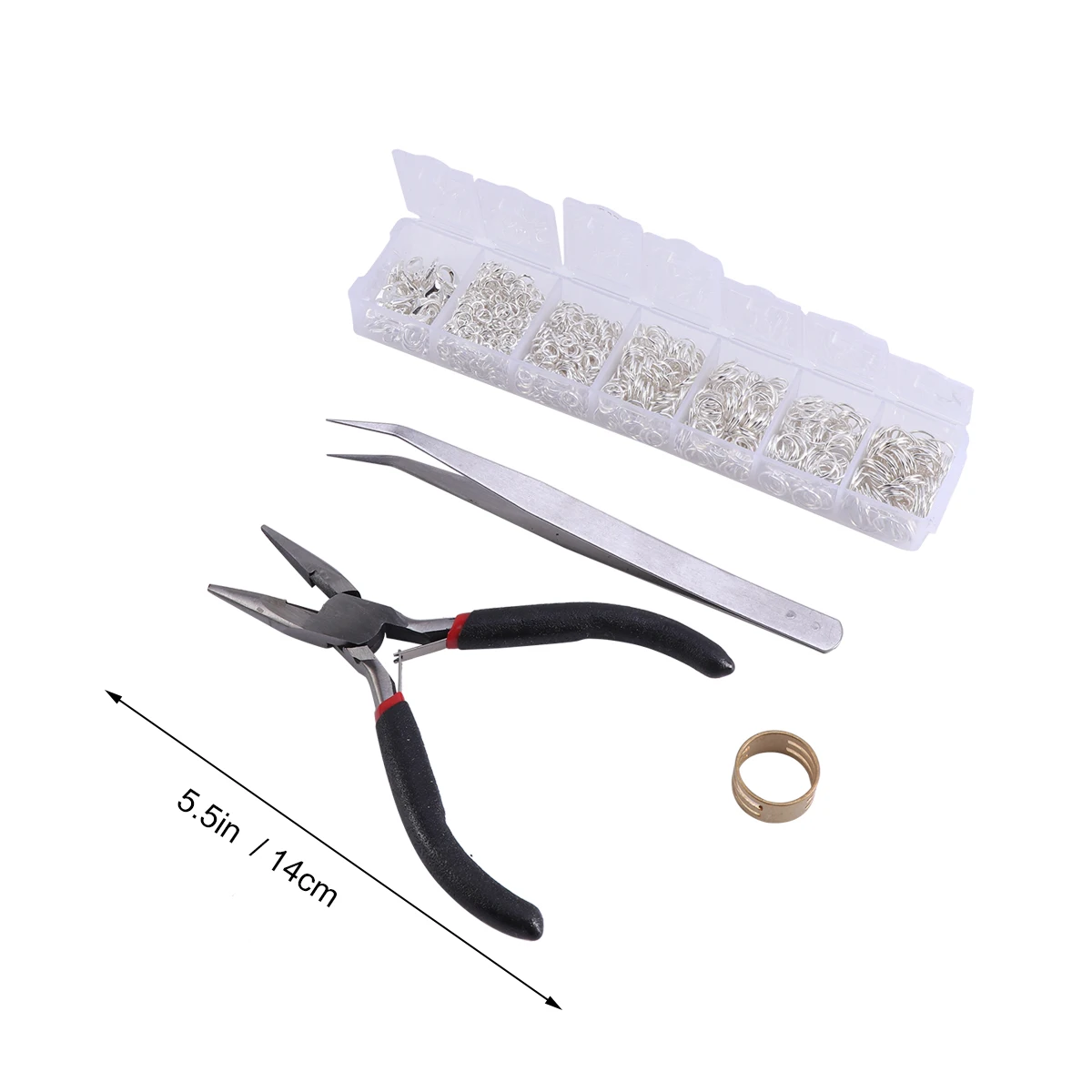 7-Grid Jewelry Making Kit Accessories Silver Opening Rings Closed Rings Lobster Buckles Storage Box DIY Crafts
7-Grid Jewelry Making Kit Accessories Silver Opening Rings Closed Rings Lobster Buckles Storage Box DIY Crafts