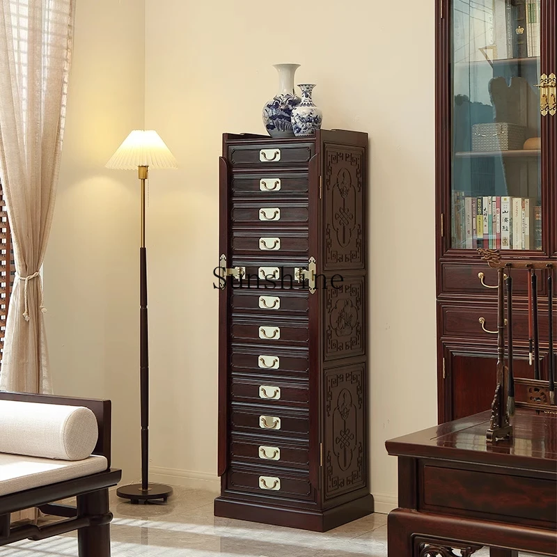 New Chinese mahogany furniture file copper handle with lock chest cabinet simple and modern
New Chinese mahogany furniture file copper handle with lock chest cabinet simple and modern