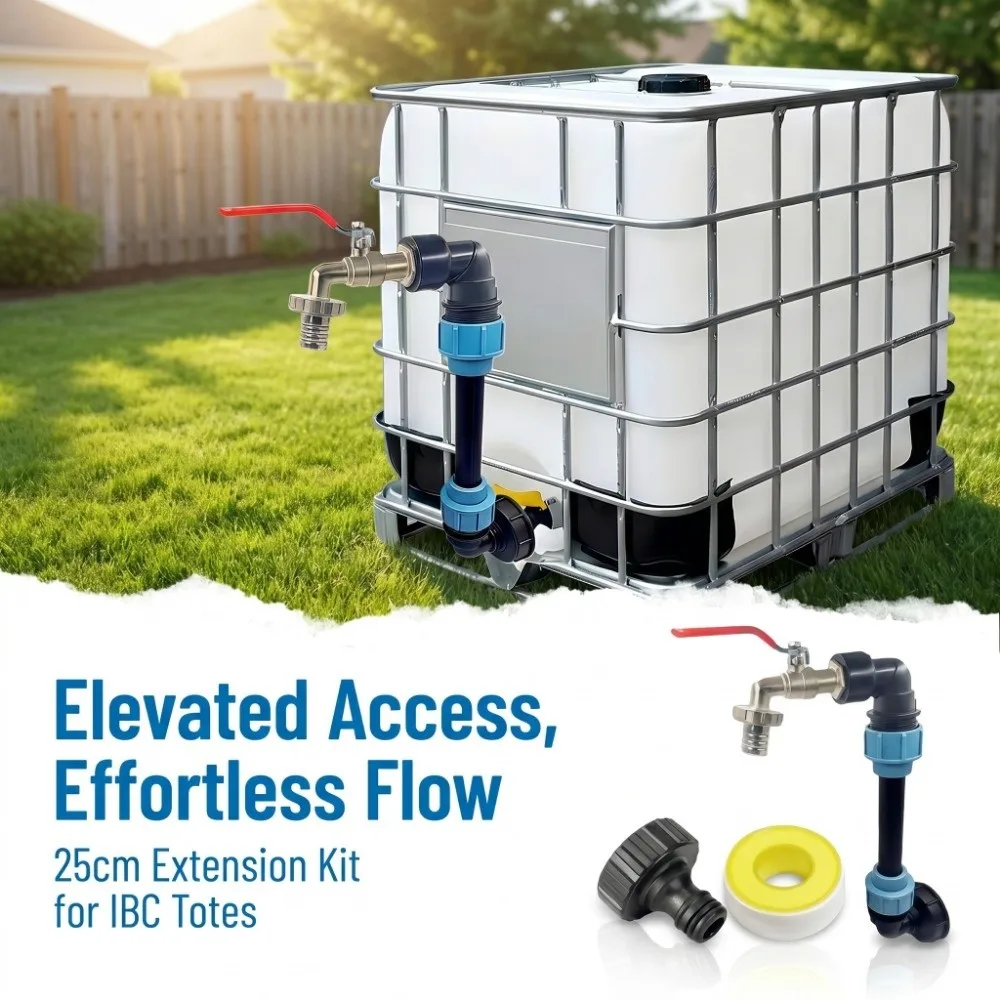 Metal Faucet IBC Tank Gooseneck Gooseneck Outlet Tap Outlet Valve Faucet Adapter Connection Kit Leak-Proof Heavy Duty
Metal Faucet IBC Tank Gooseneck Gooseneck Outlet Tap Outlet Valve Faucet Adapter Connection Kit Leak-Proof Heavy Duty