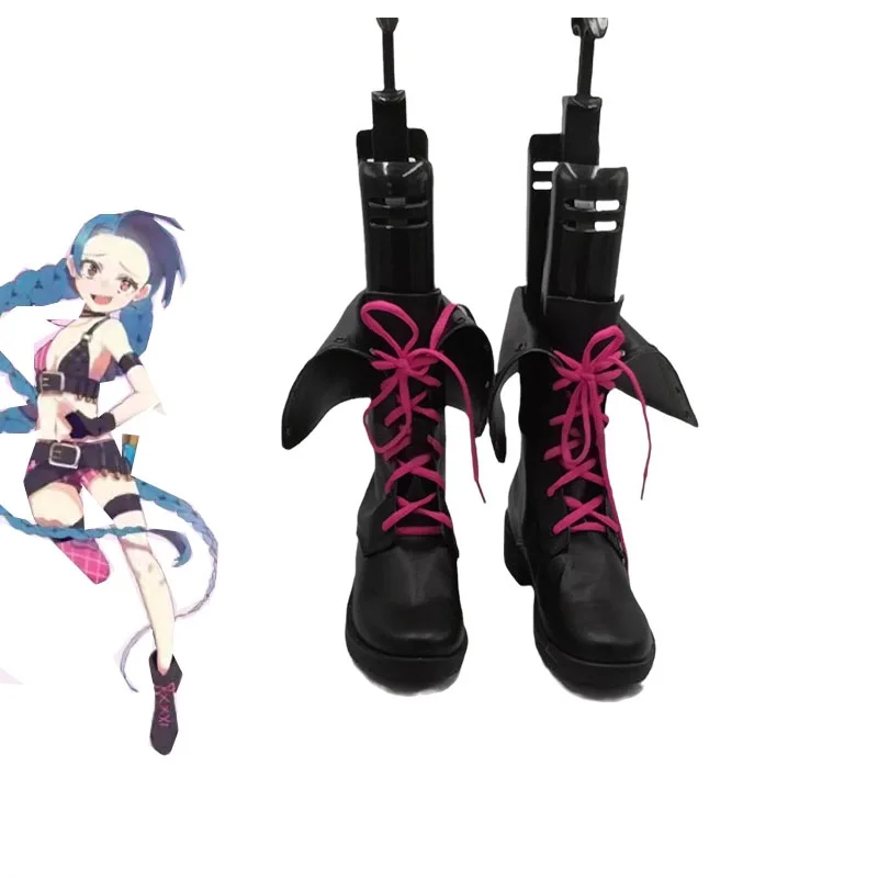 Game Arcane LOL Cosplay Jinx Costume Black Shoes Ankle Boots Props Halloween Costumes Party Accessories Custom Made
Game Arcane LOL Cosplay Jinx Costume Black Shoes Ankle Boots Props Halloween Costumes Party Accessories Custom Made