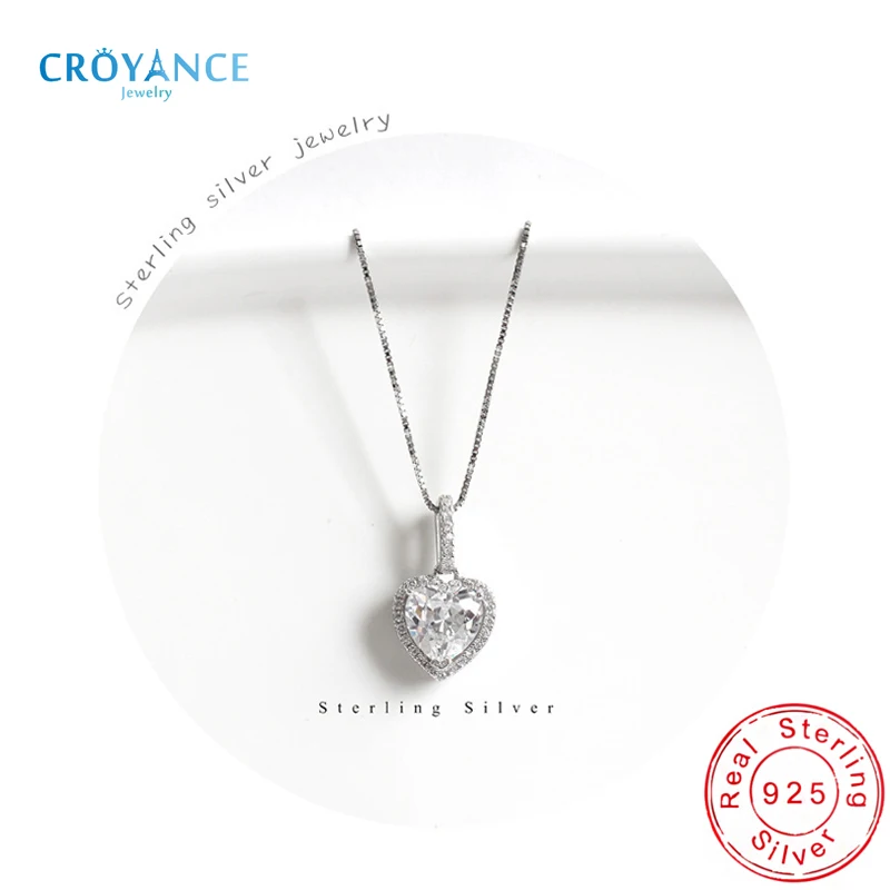 Free Delivery 925 Sterling Silver Fine Heart Full Inlaid Zircon Pendant Necklace Women Wedding Jewelry Gift Love CZ Charm Choker
Free Delivery 925 Sterling Silver Fine Heart Full Inlaid Zircon Pendant Necklace Women Wedding Jewelry Gift Love CZ Charm Choker