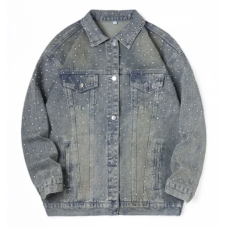 2025 Men Clothing Denim Jackets Men Male Casual Fashion Loose Style High Quality Turn Down Collar Denim Jackets Coats Streetwear
2025 Men Clothing Denim Jackets Men Male Casual Fashion Loose Style High Quality Turn Down Collar Denim Jackets Coats Streetwear