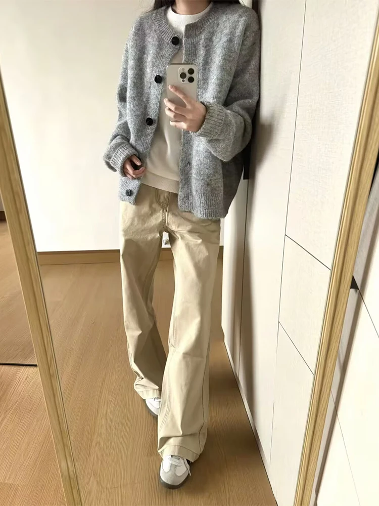 Khaki Straight Leg Jeans Men's Spring Autumn American Retro Slimming Pants Low Waist Casual Loose Straight Micro Flared Pants
Khaki Straight Leg Jeans Men's Spring Autumn American Retro Slimming Pants Low Waist Casual Loose Straight Micro Flared Pants